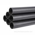 3k twill woven matte hollow carbon fiber tube